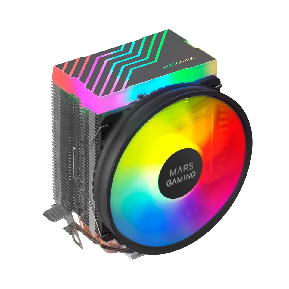 Mars Gaming MCPU33 Disipador Dual FRGB 3Hpipes 140W PWM 11cm