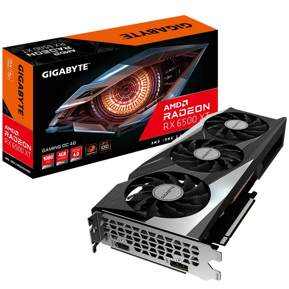 GIGABYTE Radeon RX 6500 XT Gaming OC 4GB GDDR6