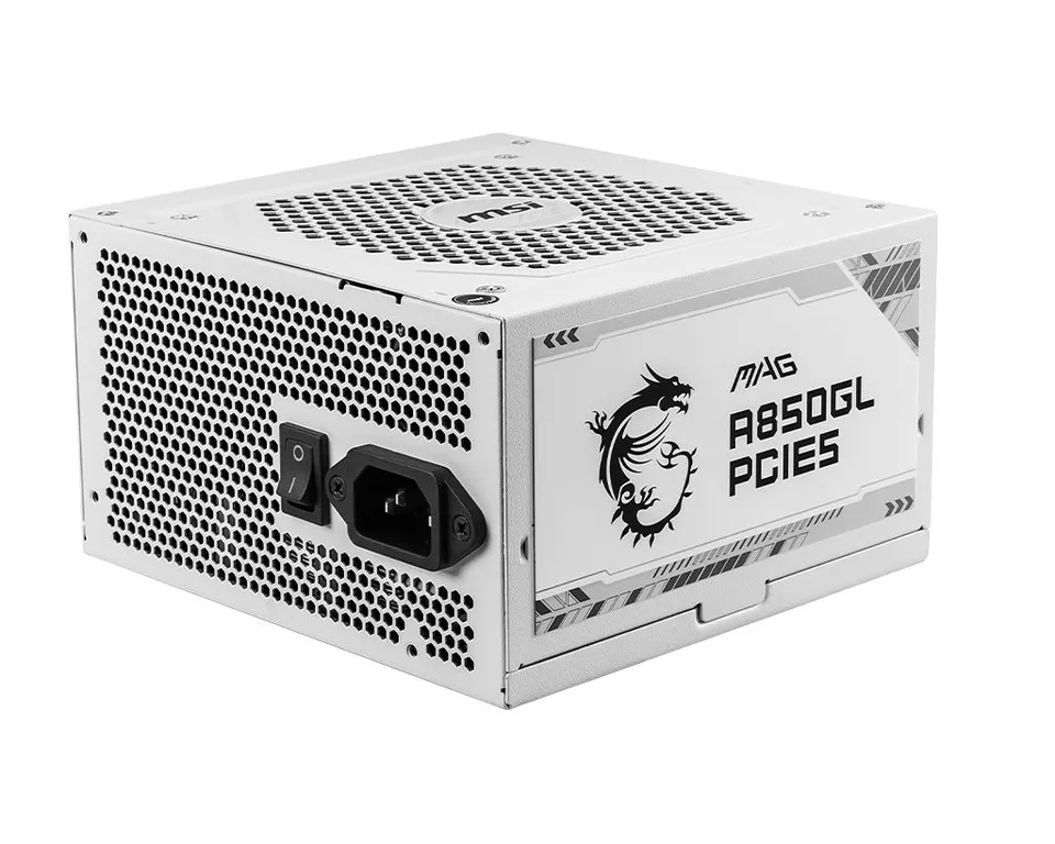 MSI MAG A850GL Fuente de alimentación 850W PCIe5 Blanco