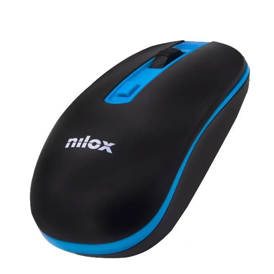 Nilox Ratón Inalámbrico 1600 DPI Negro/Azul