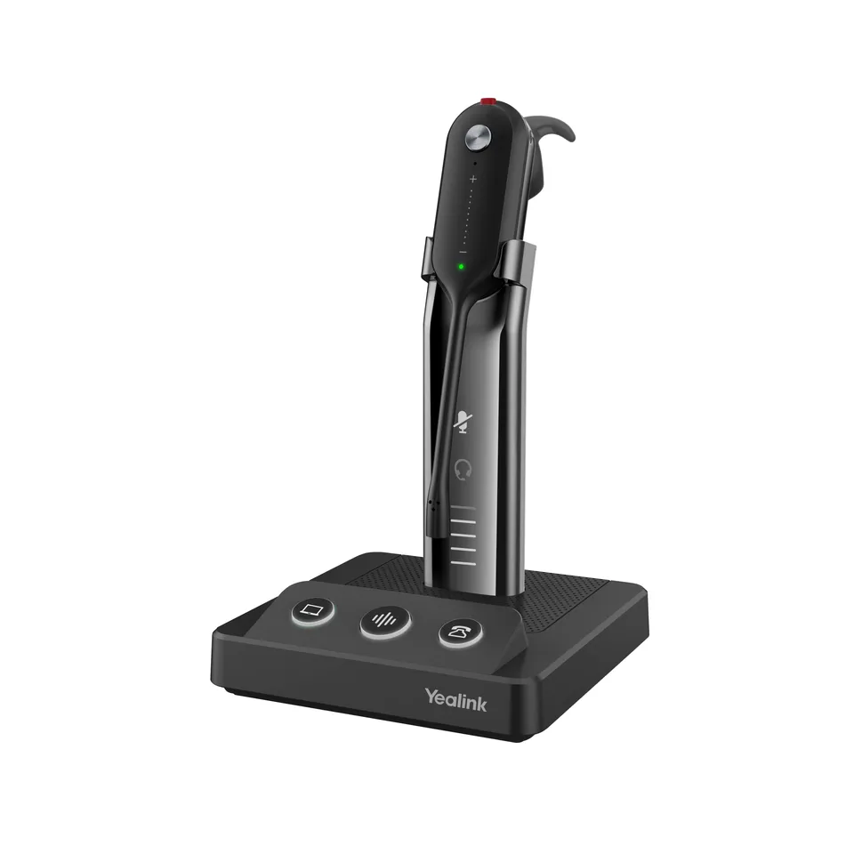 Yealink WH63 Auriculares Inalámbricos UC Diadema Gancho de Oreja Dentro de oído MicroUSB Negro