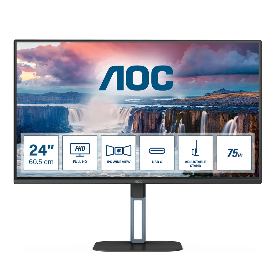 AOC V5 24V5C/BK Pantalla PC 23.8" LED Full HD Negro