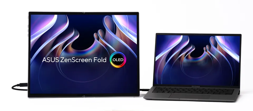 ASUS ZenScreen Fold OLED MQ17QH 17,3" QHD 2560x1920 Plata