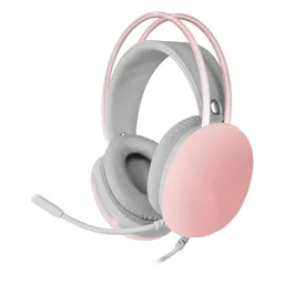 Mars Gaming MH-GLOW Rosa Cascos RGB Flow Cancelación Ruido