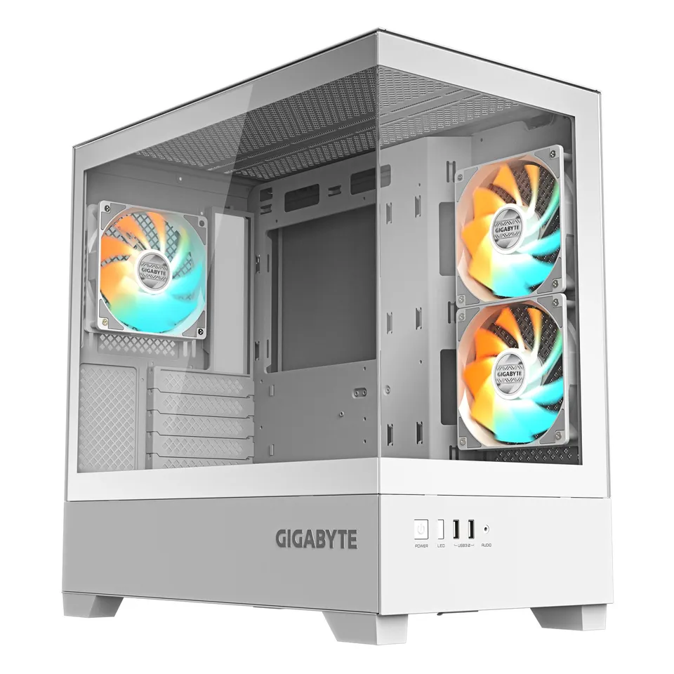 GIGABYTE C201 PANORAMIC ICE Caja Torre M-ATX Radiador 360mm USB 3.0 RGB