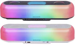 Mars Gaming MSB-ORB Barra de Sonido Bluetooth 5.3 20W RGB 360º MicroSD USB AUX FM Negro