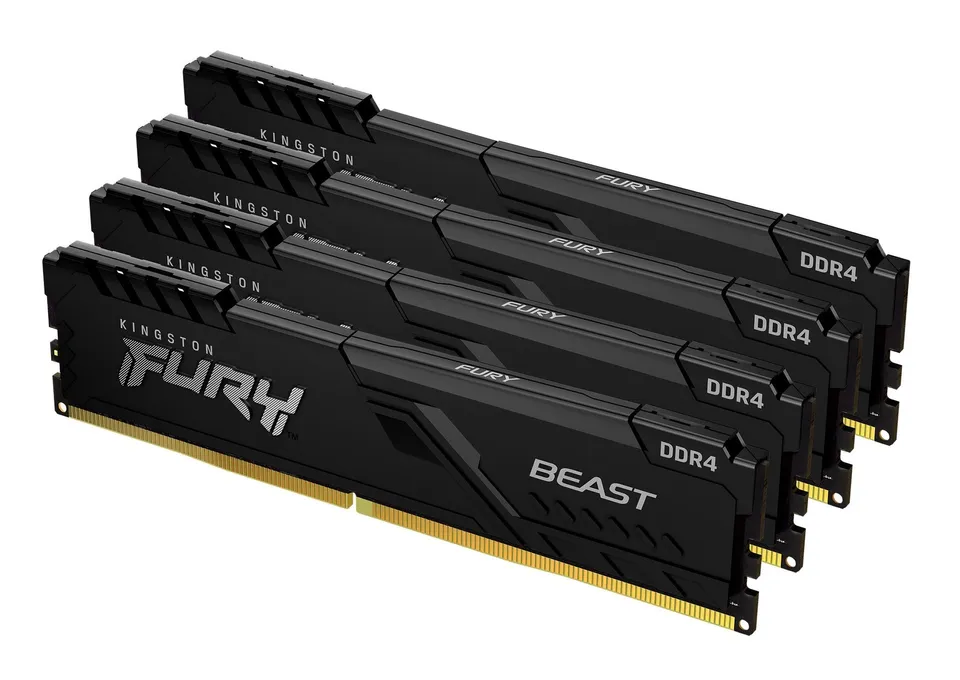 Kingston FURY Beast 128GB DDR4-3600 CL18 Kit de 4 Black