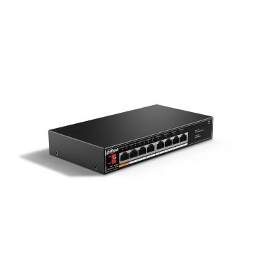 Dahua Technology PoE SF1008LP Switch Ethernet No administrado 10/100 PoE Negro