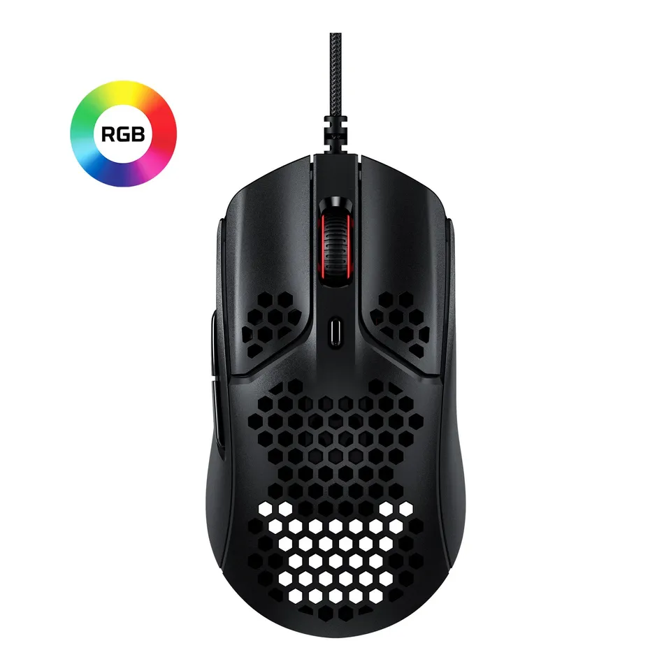 HyperX Pulsefire Haste Ambidextro USB-A Óptico 16000 DPI
