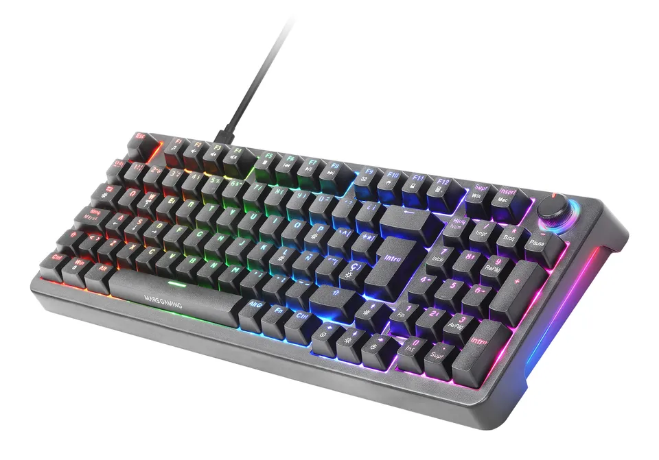 Mars Gaming MKPROYES Teclado USB QWERTY Español Negro