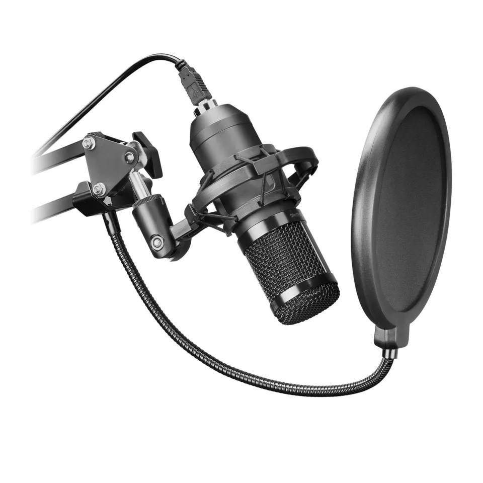 Mars Gaming MMICPRO Micrófono USB Condensador Alta Definición Streamings ASMR Negro