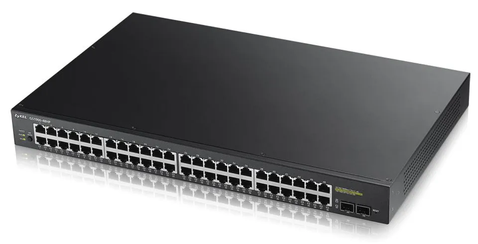 Zyxel GS1900-48HP Gestionado L2 Gigabit Ethernet PoE Negro