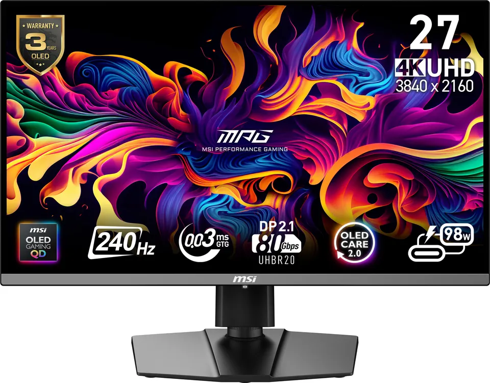 MSI MPG 272URX QD-OLED Pantalla para PC 26.5" 4K Ultra HD Negro