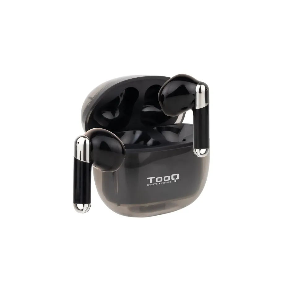 TooQ Onyx Auriculares Bluetooth, Micrófono y Estuche – Negro