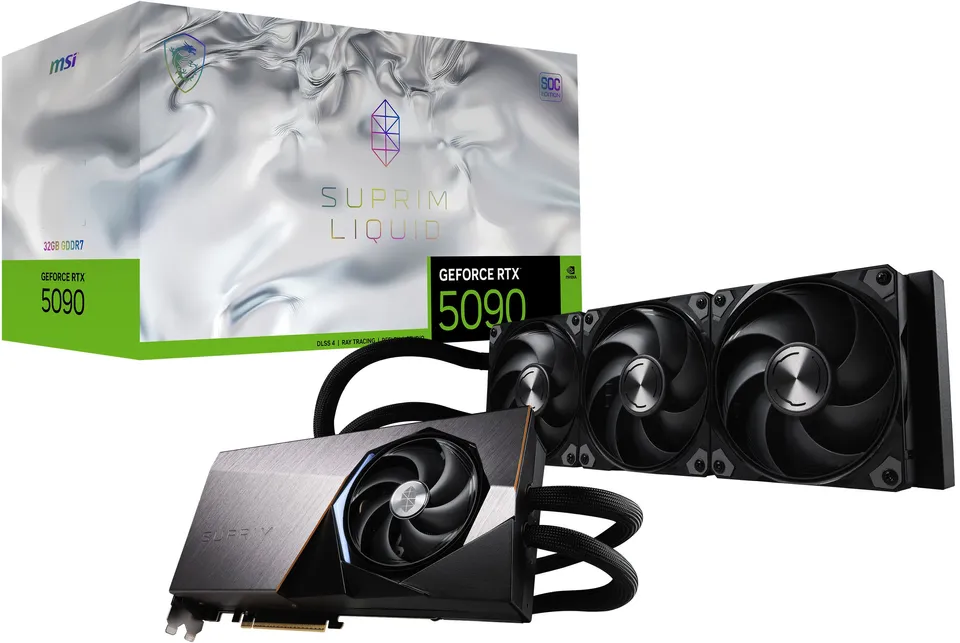 MSI SUPRIM GEFORCE RTX 5090 32GB GDDR7 LIQUID SOC