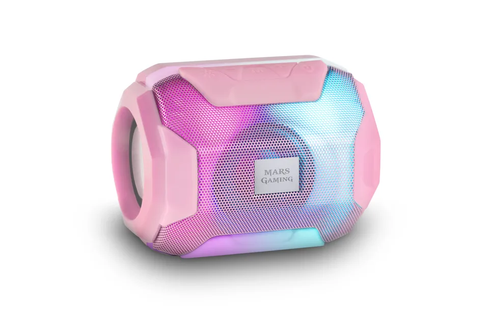Mars Gaming MSBAXP Altavoz Bluetooth RGB 10W USB MicroSD Radio Rosa