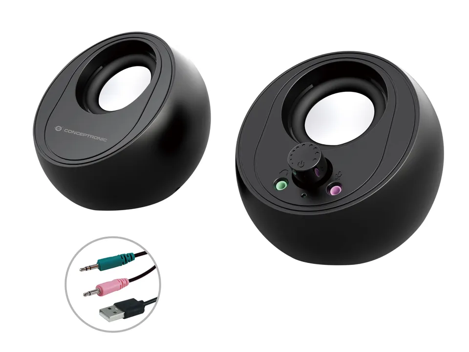 Conceptronic BJORN01B Altavoz 2 vías Negro Inalámbrico 10W