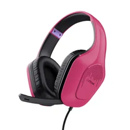 Trust GXT 415P Zirox Auriculares Diadema Alámbricos Rosa