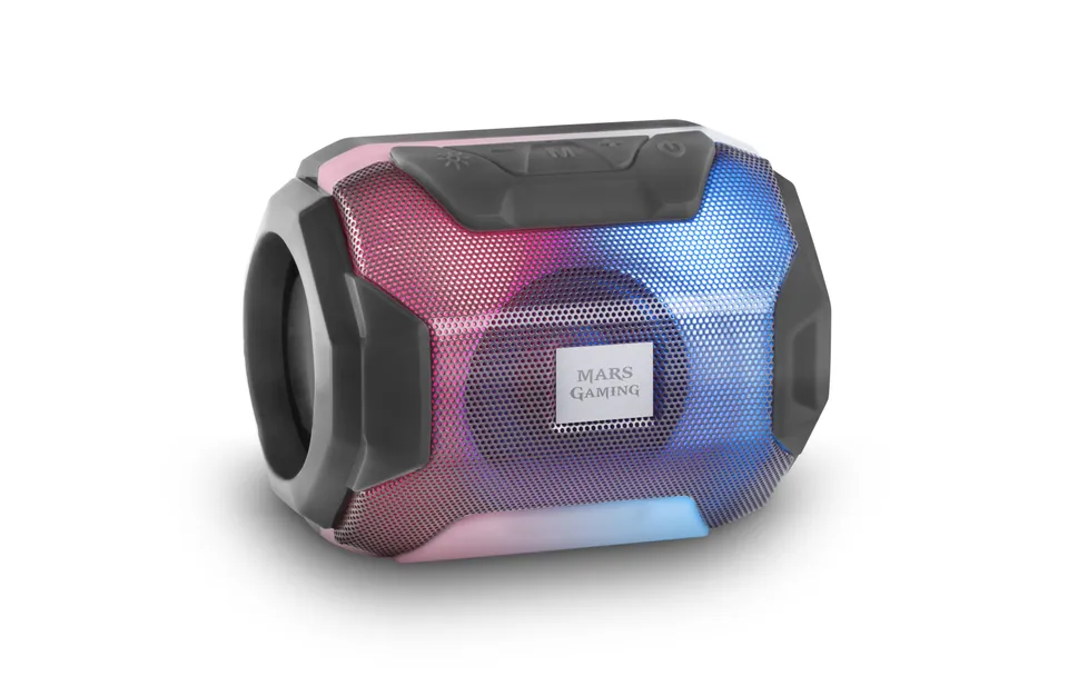 Mars Gaming MSBAX Altavoz BT RGB 10W USB MicroSD Radio Negro