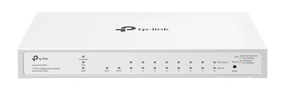 TP-Link FESTA FS310GP Switch Gestionado L2 Gigabit Ethernet PoE 1U Blanco