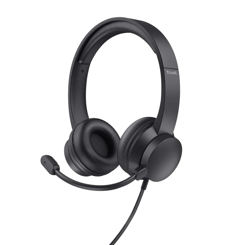 Trust Ayda Auriculares Diadema Alámbricos Micrófono Negro