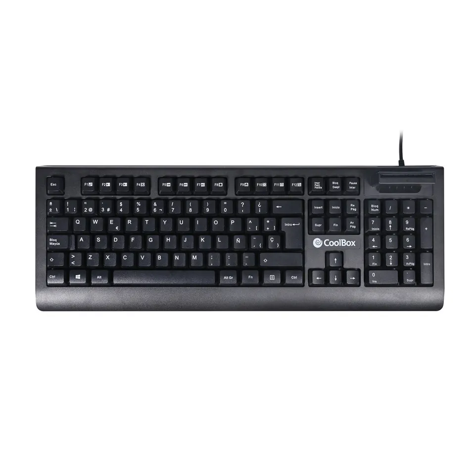 CoolBox COO-TEC04DNI Teclado USB QWERTY Español Negro