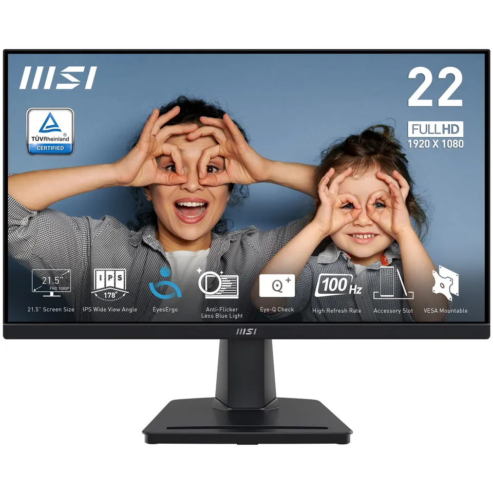 MSI PRO MP225 21.5" LED Full HD Pantalla PC Negra