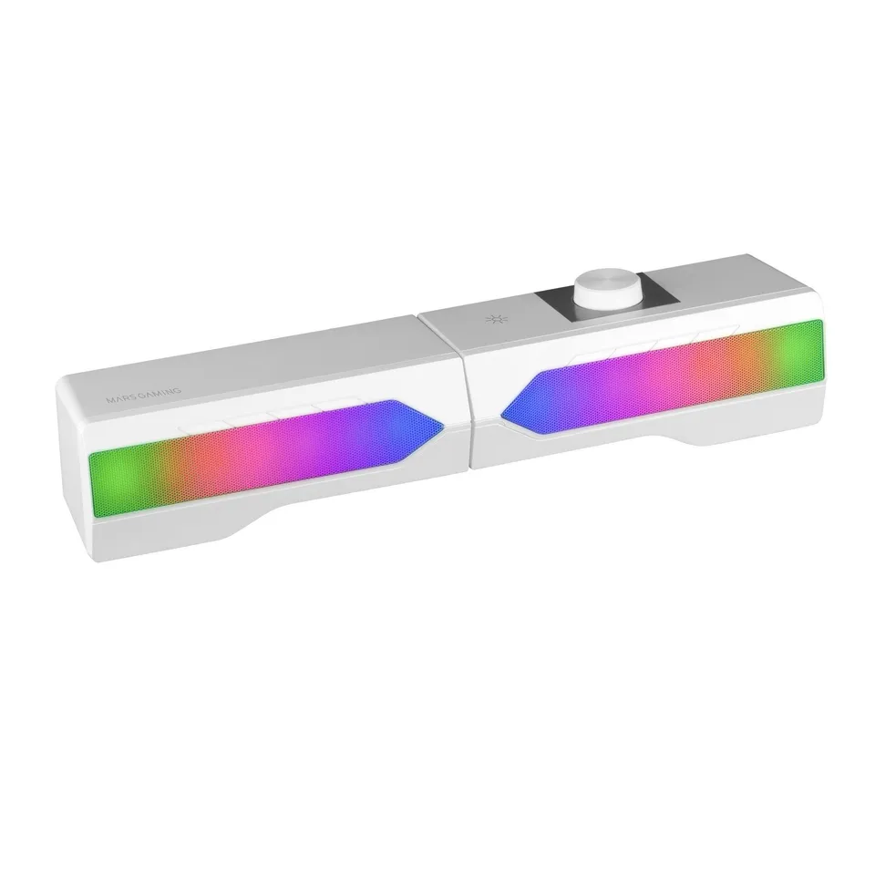 Mars Gaming MSDUO White 2-en-1 Sobremesa/Soundbar BT5.0 RGB