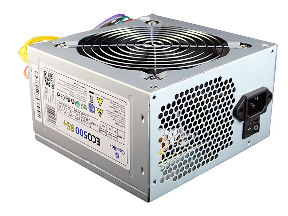 CoolBox ECO500 300W 85+ ATX 20+4 Pin Gris