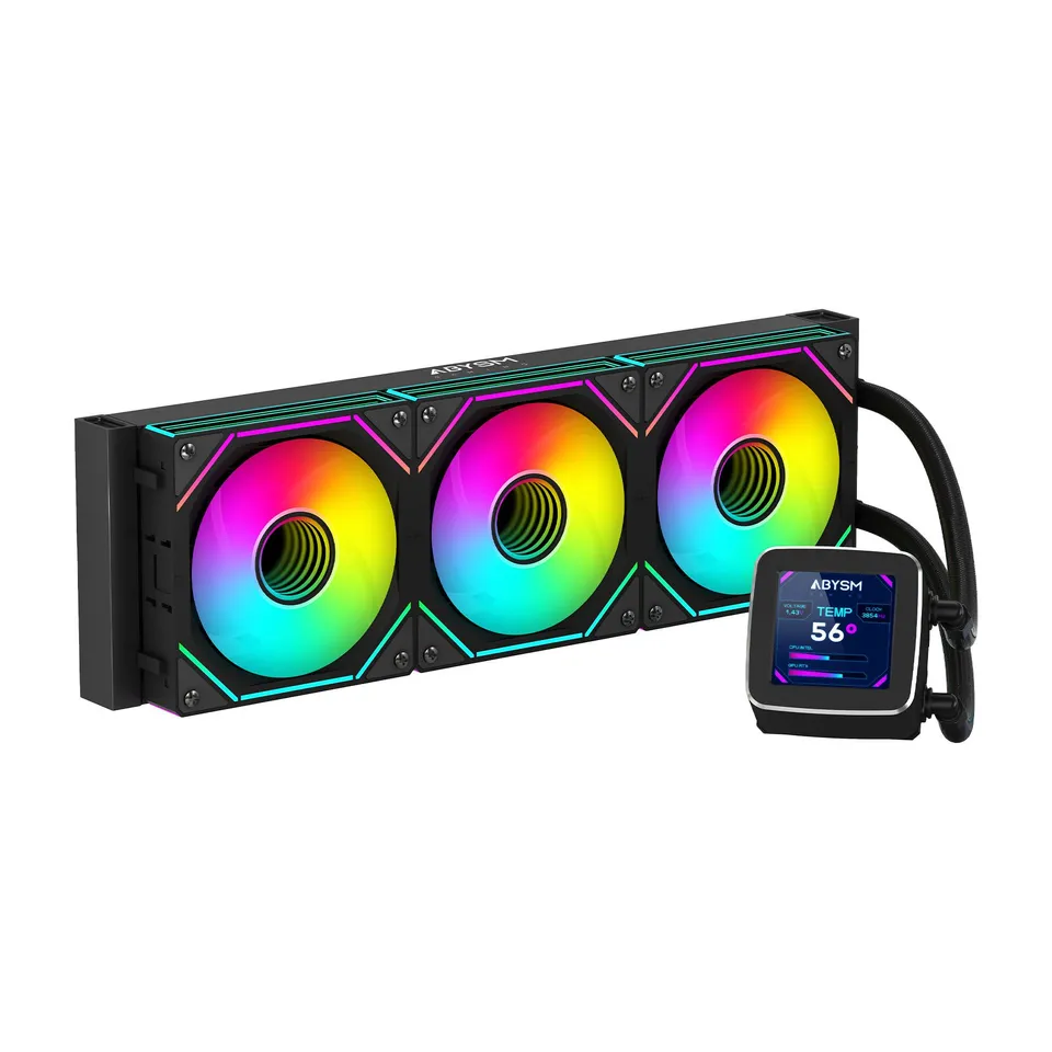 ABYSM Oceanic LCD 360 ARGB 120mm Negro
