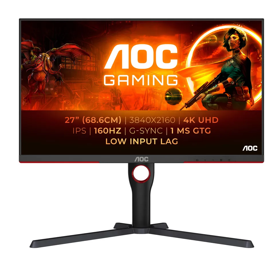 AOC U27G3X/BK 27" 4K UHD LED Gaming Monitor Negro/Rojo