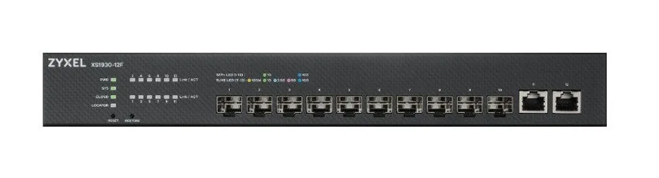 Zyxel XS1930-12F Gestionado L2/L3 Switch Negro