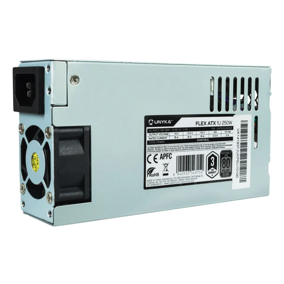 UNYKAch UKPSU1U40003 250W 20+4pin ATX 1U Plata