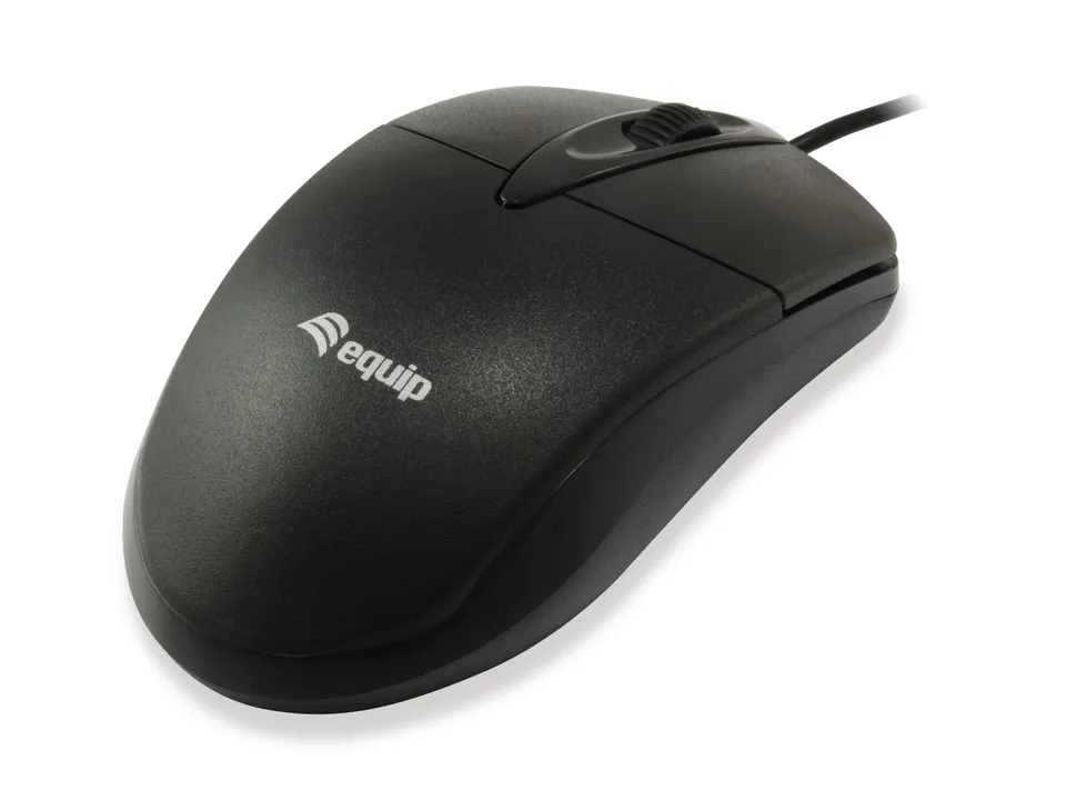 Equip 245102 Ratón Oficina Ambidextro USB Óptico 1000 DPI