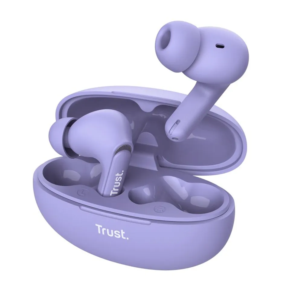 Trust Yavi Auriculares TWS In-Ear Bluetooth USB-C Púrpura