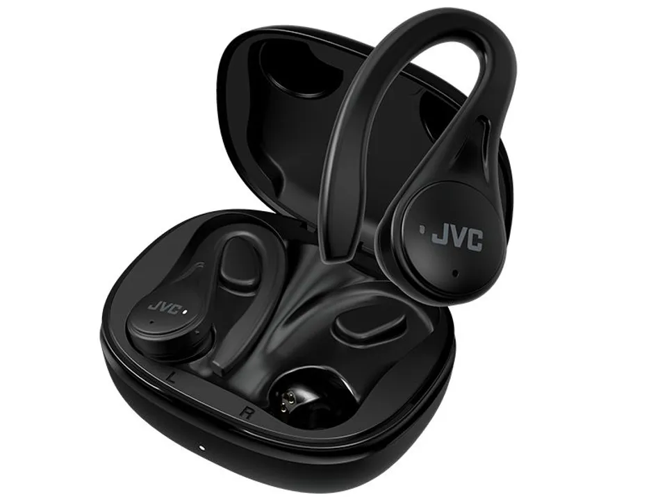 JVC HA-EC25T Auriculares True Wireless Stereo TWS Ganchos de Oído Bluetooth Negro