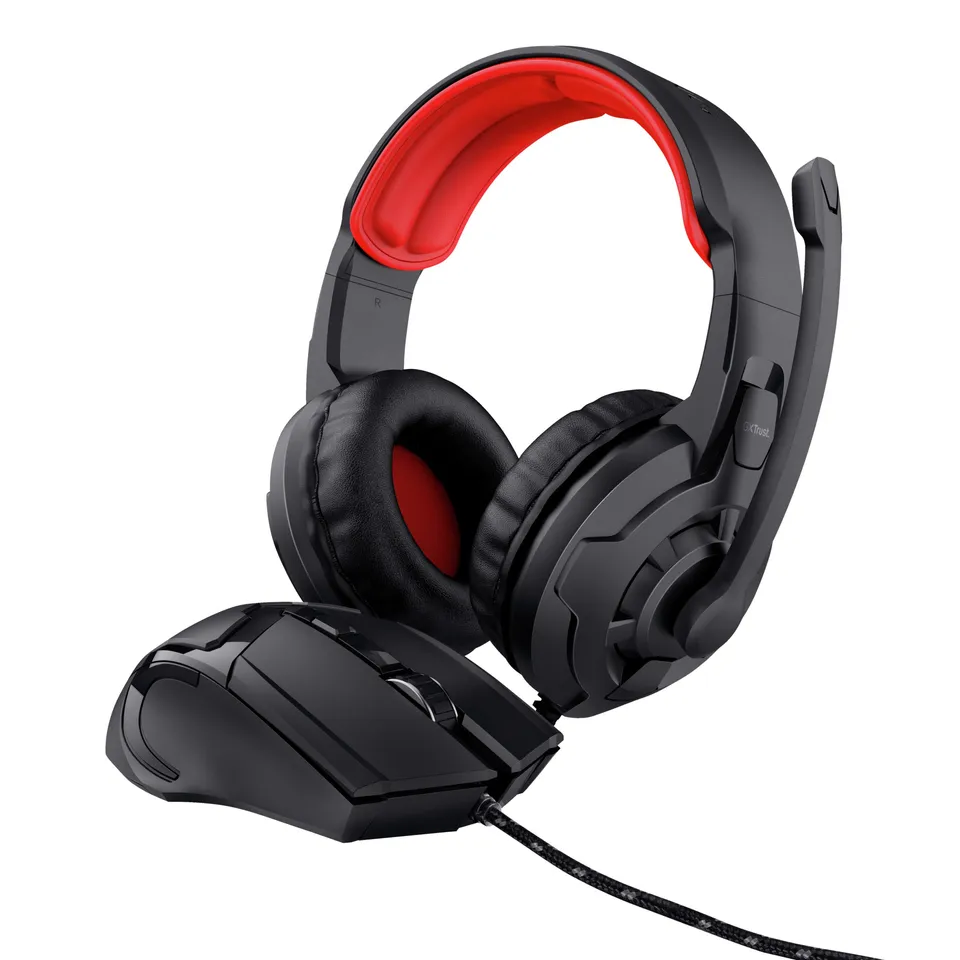 Trust 24761 Auriculares Alámbricos Diadema Negro Rojo