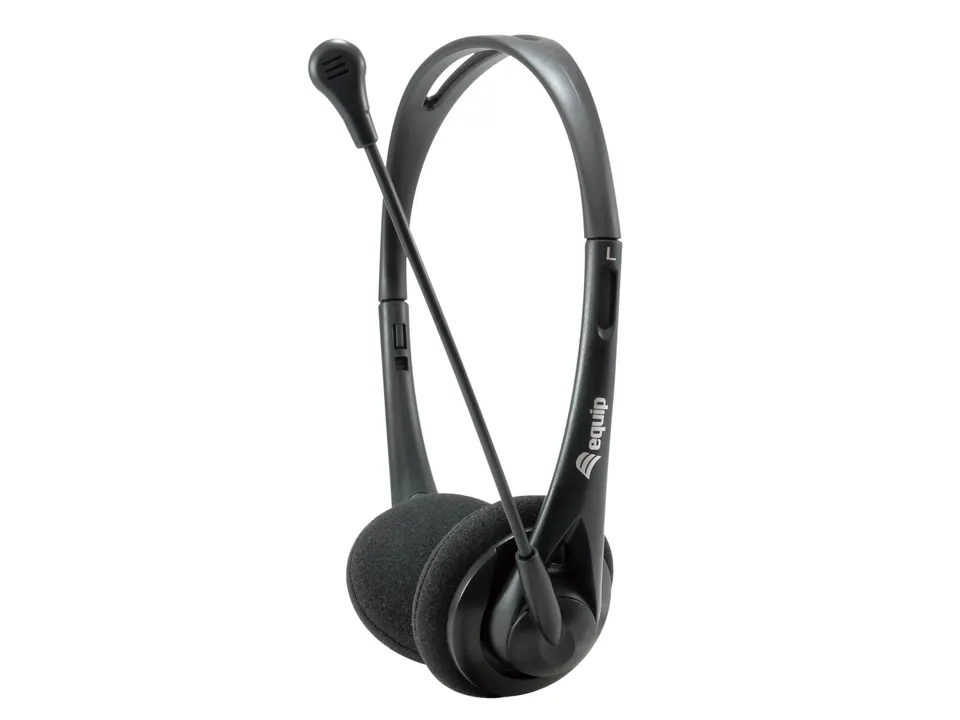 Equip Chat Diadema Alámbrico Llamadas/Música Negro