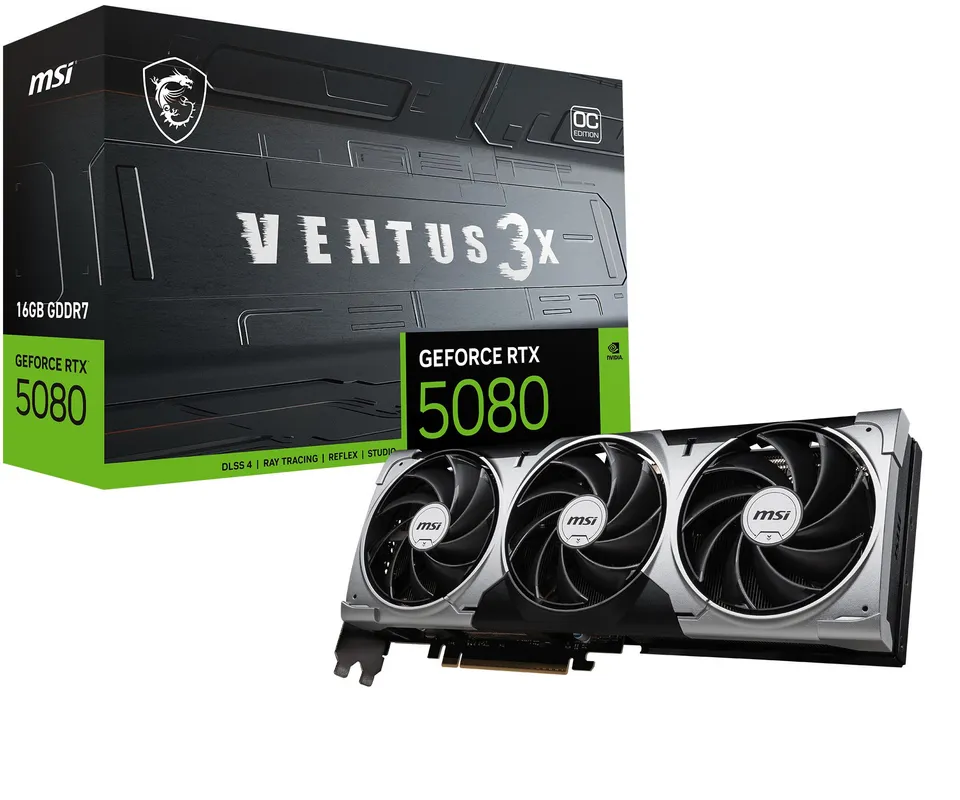 MSI Ventus RTX 5080 16GB GDDR7 3X OC