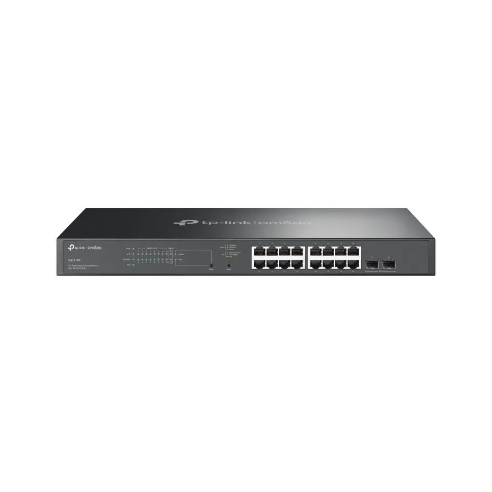 TP-Link Omada SG2218P Switch Gestionado PoE Gigabit Ethernet 1U Negro