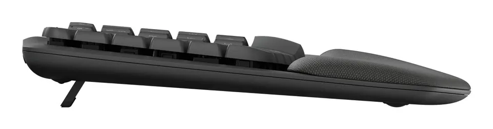 Logitech Wave Keys Inalámbrico Ergo Grafito – QWERTY Español