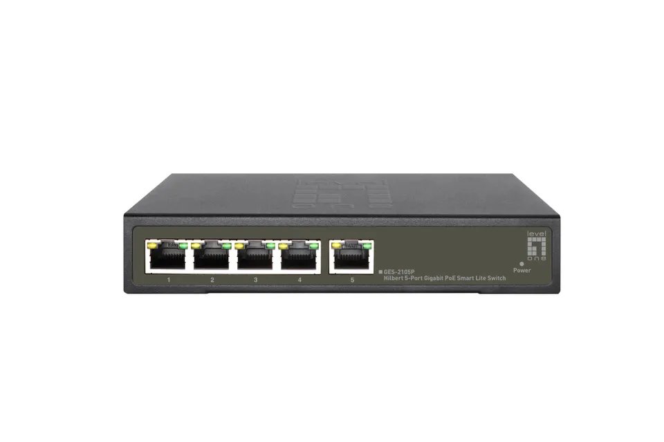 LevelOne GES-2105P Switch Gestionado L2 Gigabit Ethernet PoE Negro