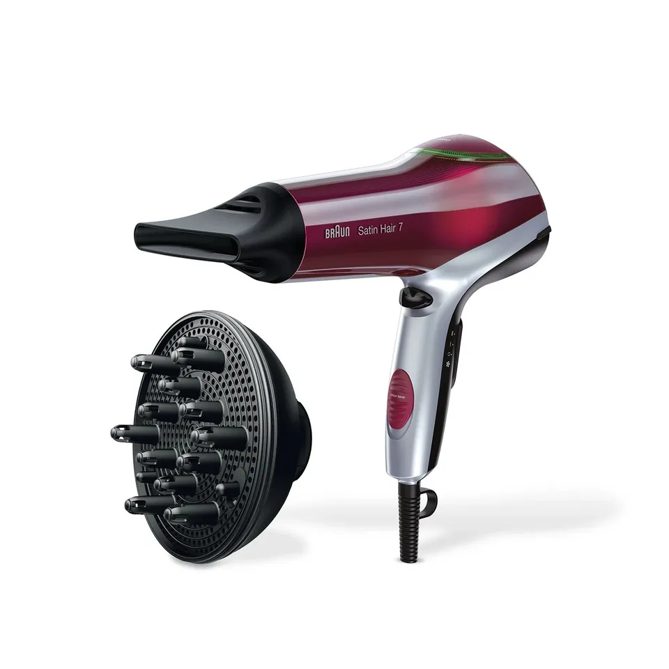 Braun HD770 Secador 2200W Rojo/Plata