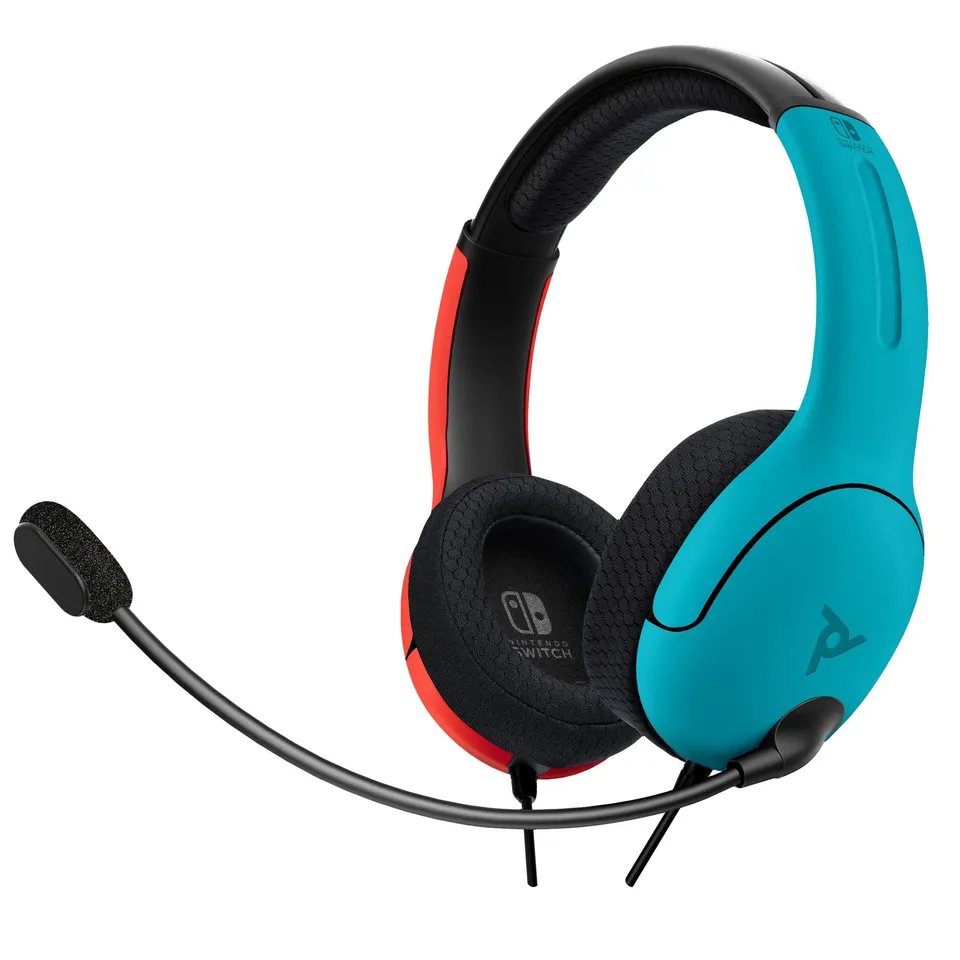 PDP LVL40 Auriculares de Juego Alámbrico - Negro/Azul/Rojo