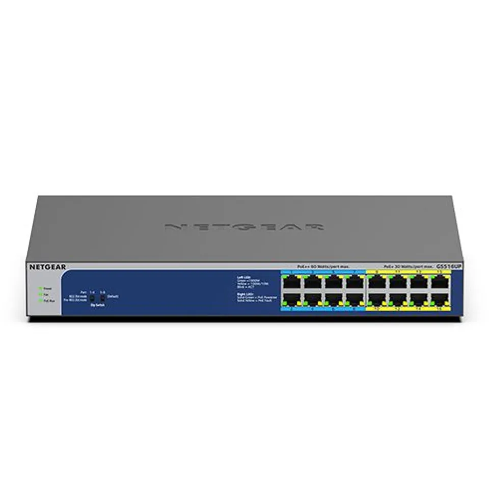 NETGEAR GS516UP Switch Ethernet Gigabit PoE Gris