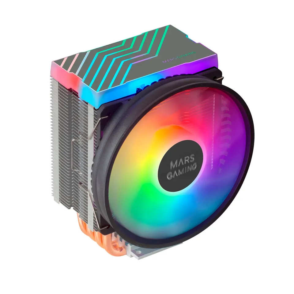Mars Gaming MCPU44 Disipador CPU Dual ARGB 4 Heatpipes 160W