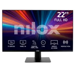 Nilox MONITOR 21.5" Full HD IPS 5ms VGA/HDMI Negro
