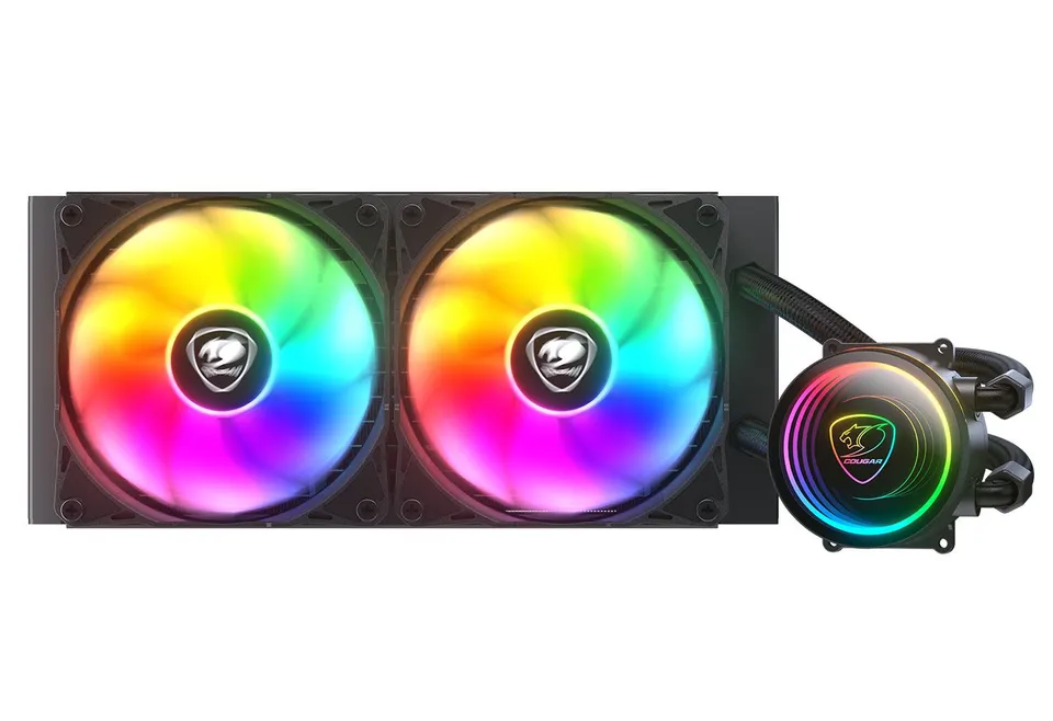 COUGAR Poseidon Elite ARGB 240 AIO Liquid Cooler Black