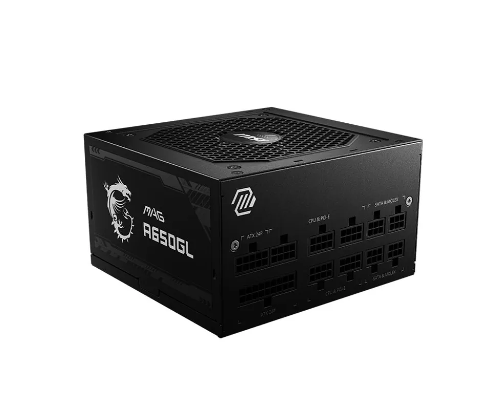 MSI MAG A650GL Fuente Alimentación 650W ATX 20+4-Pin Negra
