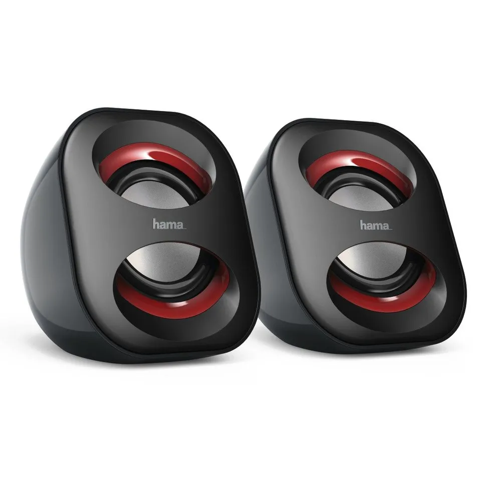 Hama Altavoces para Ordenador USB A y Jack 3,5mm Negros